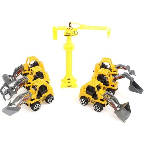 1Pcs Baby Simulation Engineering Car Toy Excavator Model Tractor Toy Dump Truck Model Car Toy Mini Gift for Boy