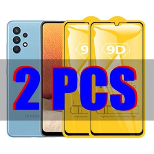2Pcs 9D Glass For Samsung A32 4G 6.4'' A325F Protective Glass for Samsung Galaxy A32 5G 6.5'' A 32 2021 Screen Protector Film