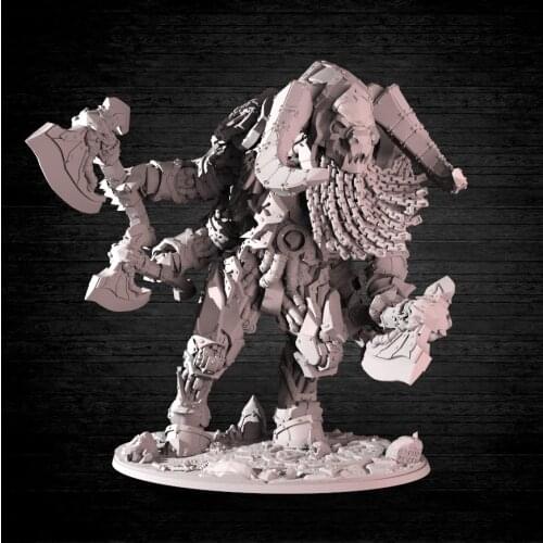 38mm 56mm Resin Model Minotaur Boss Warrior Figure Unpainted DW-026
