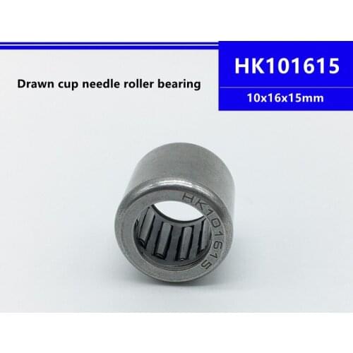50pcs/100pcs high quality HK101615 10x16x15mm Drawn Cup Caged Needle Roller Bearing 10*16*15mm