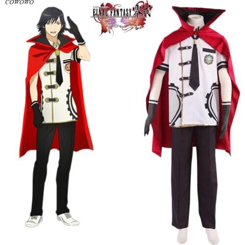 Anime! Final Fantasy:Type-0 Suzaku Peristylium Machina Summer Suit Game Uniform Cosplay Costume Halloween Outfit Custom-Made