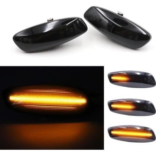 Niscarda 2X Car Dynamic Led Side Marker Ligtht For Peugeot 207 308 3008 5008 Citroen C3 4 5 RCZ DS3 DS4