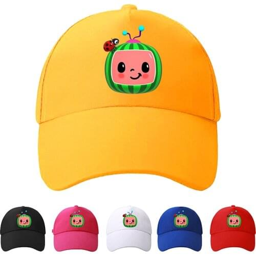Cocomelon Cartoon Baseball Caps Ball Hat for Kids Pupil Child Boys Girls' Designers Summer Snapback Sports Cap Each Outdoor Hats
