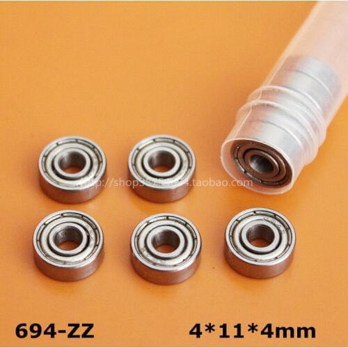 [C694ZZ-P6] Free Shipping 10pcs chrome steel P6 high quality W619/4-2z 694zz 694 minitype bearing 4*11*4mm