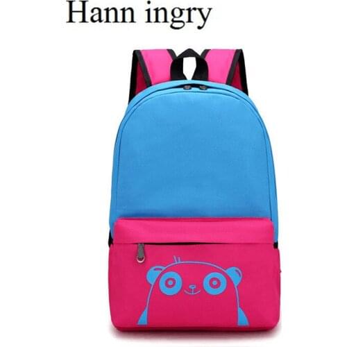 HANN INGRY 2021 Pupils Regular Schoolbag Waterproof Multifunctional Capacity Strong Wear Resistance Simple Practical Bag H274D