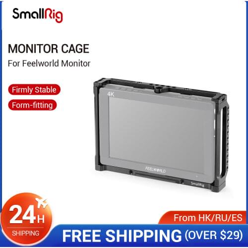 SmallRig 7 Inch Monitor Cage for Feelworld T7 703 703S and F7S Monitor Protective Cage With Nato Rail Threading Holes - 2233