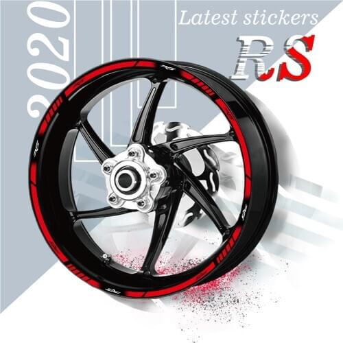 Motorcycle custom stickers Wheel Tire Custom Sticker stripe wheel tire decal For APRILIA RS r s