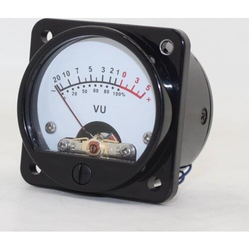 Hifi DIY Kits Yellow Warm Light 45MM Round Meters VU Indicator Meter DC/AC 6-12V