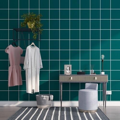 Wallpaper Green Color Plaid Dormitory Ins Mori Hipster Retro Clothing Store Womens Fashion Cool Wallpaper