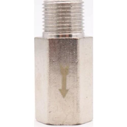 1/8" 1/4" 3/8" 1/2" BSP Male To Female Brass Pneumatic Check Valve Full Port One Way Non-return Valve For Air Water Oil Gas