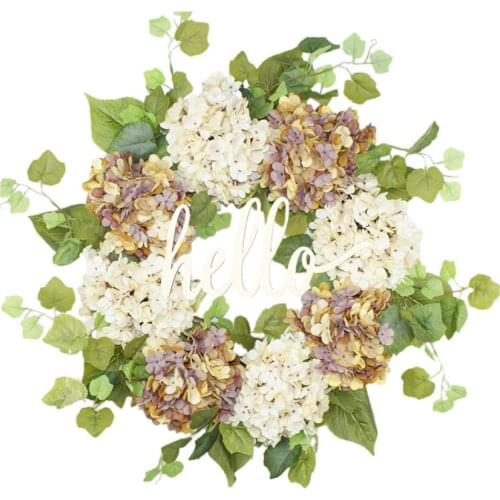 Door Trim Wreath Simulation Garland Artificial Flowers Wedding Arrangement Christmas European Hydrangea Decorations