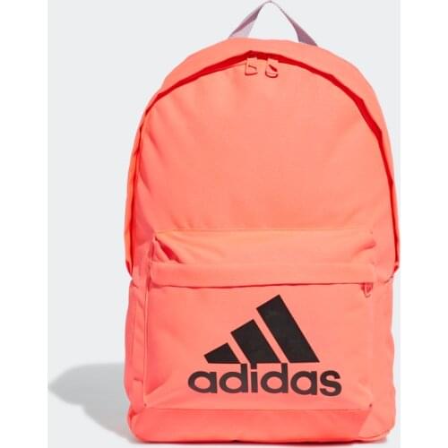 Original Adidas Classic Big Logo Orange Backpack FT8763 suitable for Daily use Adidas Backpacks Bag