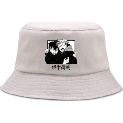Hats Jujutsu Kaisen Jujutsu Kaisen Anime MenS Bucket Hat Unisex Harajuku Bob Hats For Women Casual Fishing Men Fishman Cap