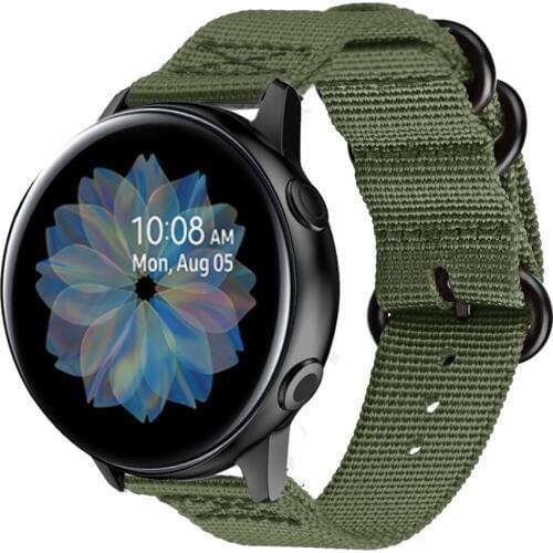 Active2 20mm Watch Strap Band For Samsung galaxy watch Active 2 40mm 44mm correa pulseira nylon watchband For Huami Amazfit GTS