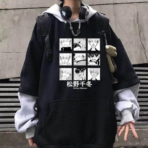Tokyo Revengers Chifuyu Matsuno Printed Hoodie Unisex Funny Long Sleeve Hip Hop Sweatshirt
