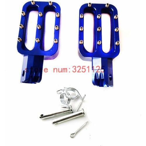 Billet CNC Foot Peg Pedals Rests Fit CR KAYO SDG IRBIS KLX TTR BSE XR TTR 50 70 110 125cc Pit Dirt Bike Motorcycle parts