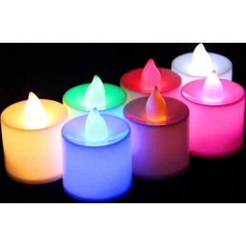 12pcs/lot Flameless LED Tealight Tea Candles Wedding Light Romantic Candles Lights for Birthday Party Wedding Decorations