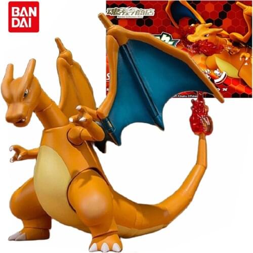 15Cm Bandai Pokemon Originele S.H.Figuarts Charizard Pokemon Figuren Model Cartoon Actie Anime Speelgoed Geschenken Voor Kindere