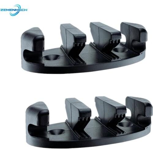 2PCS Black Nylon Rope Clamp Cleat Base Kayaks Canoes Boats Decks Replacement Rowing Marine Accessories Boat Accessories De Pesca