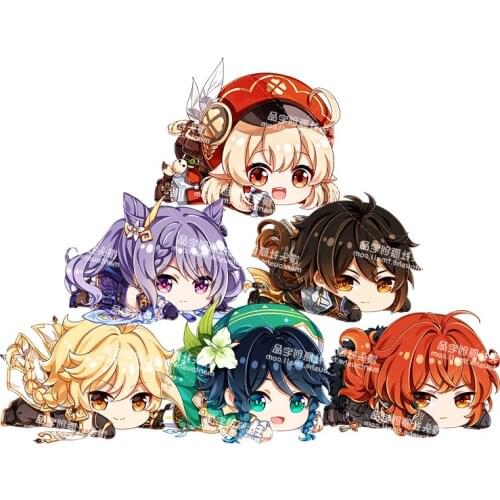 Genshin Impact Anime figure Venti Diluc soft Plush filled doll Cartoon pillow