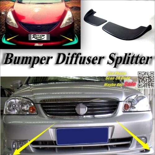 Car Splitter Diffuser Bumper Canard Lip For Chevrolet Optra Estate Nubira J200 Tuning Body Kit / Front Deflector Car Fin Chin
