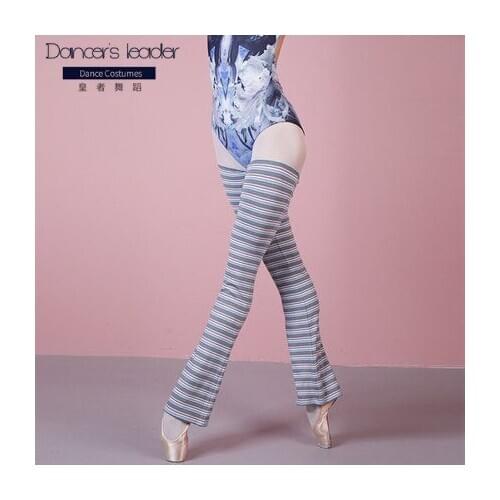 Ballet Socks Knitting Striped Stitching Dancing Stockings Adult Female Yoga Sports Body Training Ballet Tutu Pantyhose