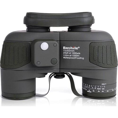 Boshile binocular Military 10x50 professional Marine binoculars Waterproof Digital Compass telescope high power lll night vision