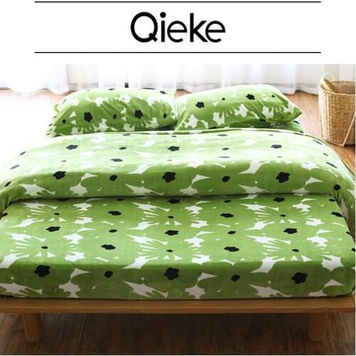 Brand High Quality Flannel duvet cover Floral Print Modern Home Textile winter quilt cover comfortable soft bedding King Size