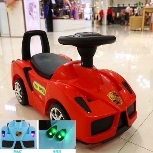 Childrens Four-wheel Walking Aid with Music Baby Coaster Four-wheel Toy Rocking Yo Yo Bike for Kids Tricycle Kid Car