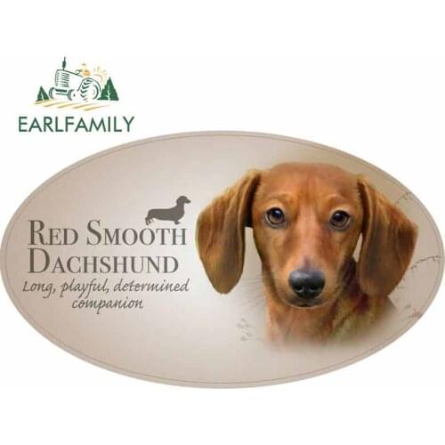 EARLFAMILY 13cm x 7.7cm For Dog DIY Decal Car Decoration Stickers Cartoon Graphics Waterproof Refrigerator For JDM RV Decoration