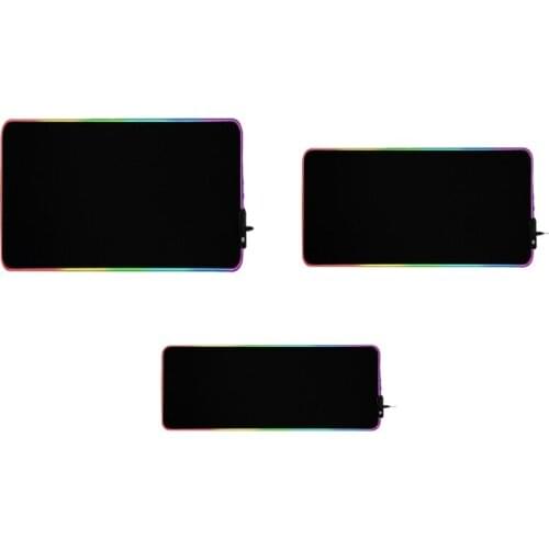 P9YE RGB Gaming Mouse Pad - Large Extended 13 Lighting Mode LED Soft Mouse Pad Non-Slip Rubber Base, Waterproof