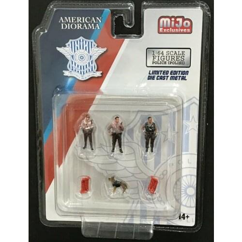 American Diorama1/64 metro Police chase limited edition Die-cast metal action figures