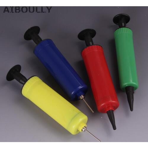 Mini Balloon Pump Two kinds needles balloon accessories inflator hand push Air Pump Party Supplies portable foil balloons pump