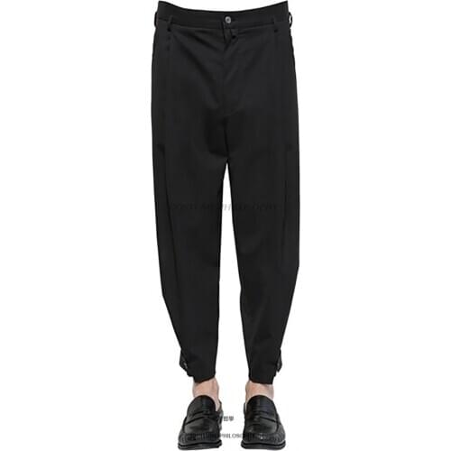 Mens clothing Hair Stylist Catwalk British fashion casual harem pants trousers plus size singer costumes