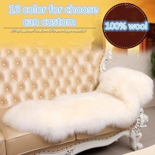 Soft 100% Real Sheepskin Shaggy Wool Area Rugs And Carpet For Living Room Chair Cover Home Warm Luxury Mats Tapis Thicken Keep