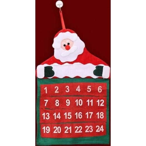 Christmas Santa Claus Calendar Creative Calendar Xmas Calendar New Arrivals Hanging Ornament Decorations Home Festival Supplies