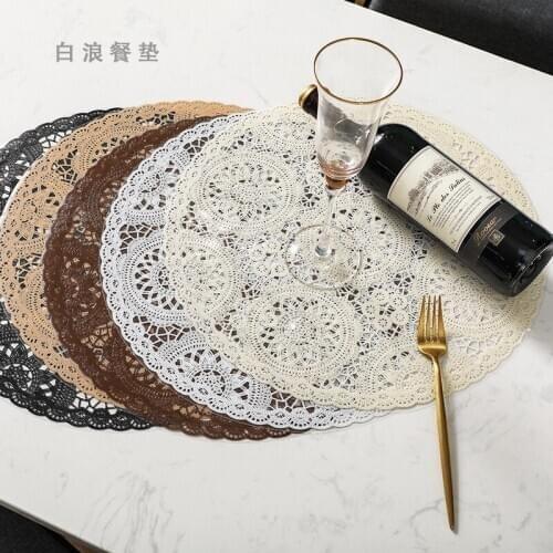 New Creative Waterproof Disposable Western Place Mat Simple Kitchen Round Bowl Coaster