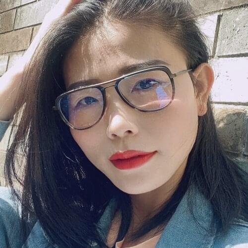 New Trend Glasses Top Quality Titanium Optical Frame Man And Woman Brand Prescription Blue Light Glasses