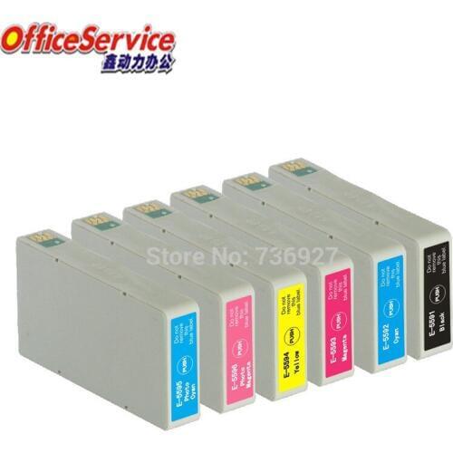 Compatible Ink Cartridge T5591 T5592 T5593 T5594 T5595 T5596 For Stylus Photo RX700 inkjet printer