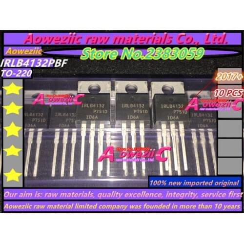 Aoweziic 2017+ 100% new imported original IRLB4132 IRLB4132PBF TO-220 field effect transistor 30V 78A