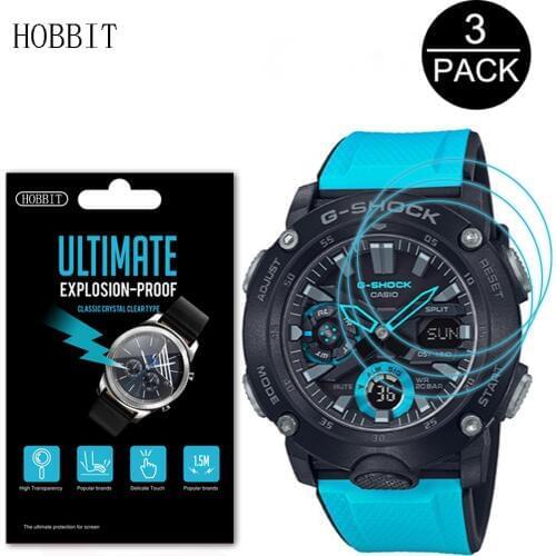 3PCS Explosion-proof Protective Film For Casio G-SHOCK GA-2000 1A2PR 1A9PR 2APR 3APR 5APR LCD Clear Film Screen Protector Cover