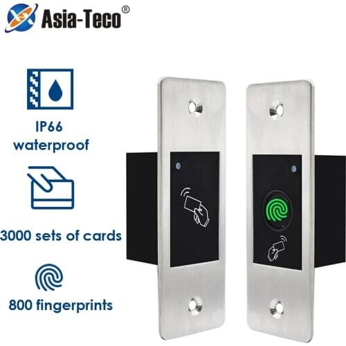 125Khz RFID Metal Waterproof Access Controller Embedded Fingerprint Access Control All-in Machine for Home Access Control System