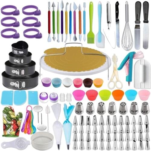 333pcs Cake Decorating Kit Cake Decoration Supplies Set for Home Kitchen