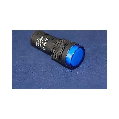 5PCS Pilot light Blue Led Lamp 16mm Screw Terminal 220V AC/DC