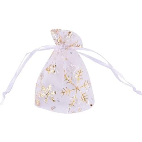 50pcs Jewelry Tulle Drawstring Bag Organza Wedding Xmas Party Favor Gift Candy Bags Jewellery Pouches 7cm*9cm