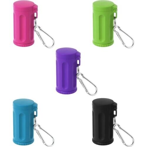 Outdoor Smoking Accessories Portable Mini Pocket Lid Ashtray Windproof Key-chain For Travel