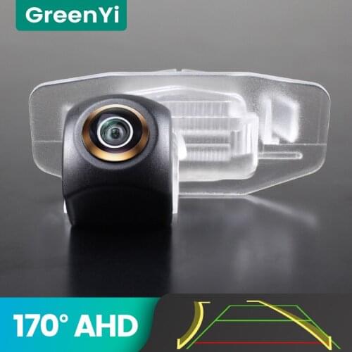 GreenYi 170° AHD 720P Trajectory Car Rear View Camera For Honda Civic Accord Ciimo Fit Spirior Reverse 4 pin Vehicle Parking