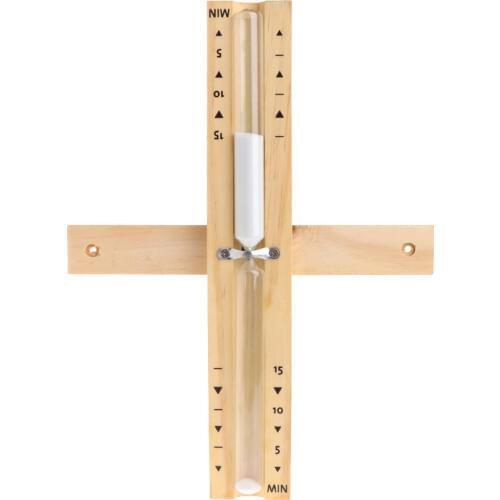 Hourglass 15 Minutes Sauna Sand Glass Clock Orange Wall Mounting Sand Timer LS'D Tool