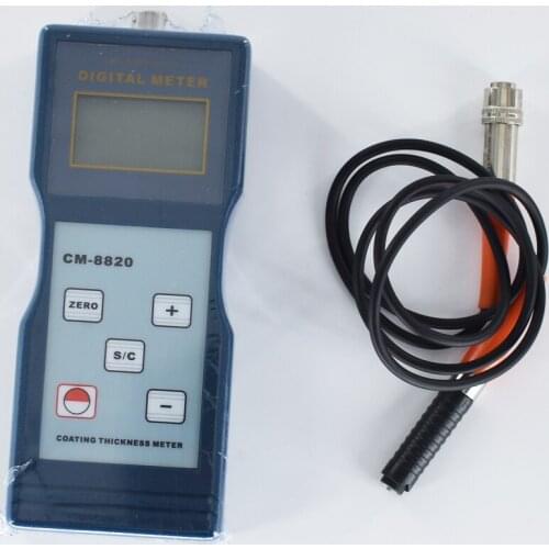 CM-8820 Digital Thickness Gauge High Resolution Coating Thickness Meter Measuring Range 0~2000 um