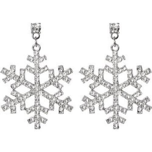 Classic snowflake Rhinestone Clip on Earrings 2019 New Korean Cute No Pierced Design Ear Clips for Women